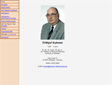 Tablet Screenshot of professor-frithjof-kuhnen.de